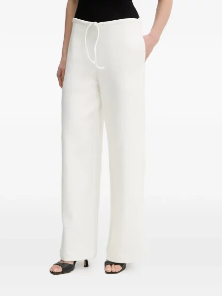 Pantaloni Trussardi alergare cu cordon alb