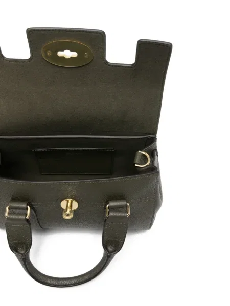 Geanta de piele Mulberry din piele verde