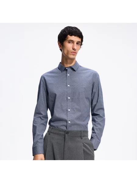 Reserved Slim fit sima ing kék