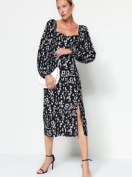 Rochie Trendyol țesută negru