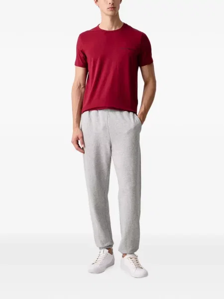 Риза Emporio Armani с принт червено
