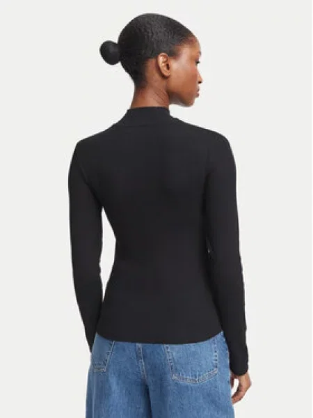 Bluza Guess Jeans z dolgimi rokavi črna