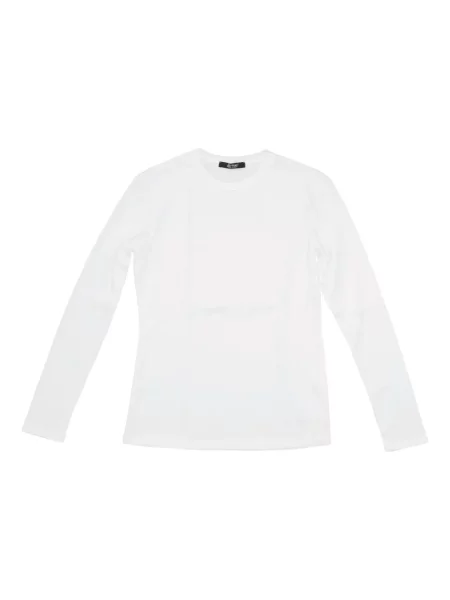 Tricou La Rose cu decolteu rotund lung alb