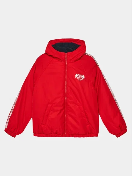 Tommy Hilfiger Geacă Heritage Logo Windbreaker roșu
