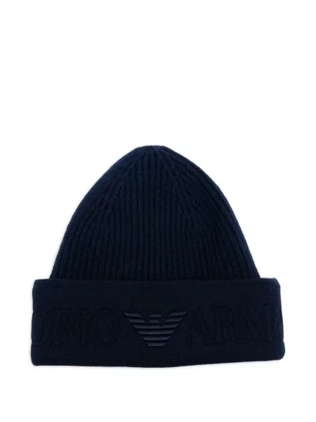 Căciulă Emporio Armani cu broderie albastru