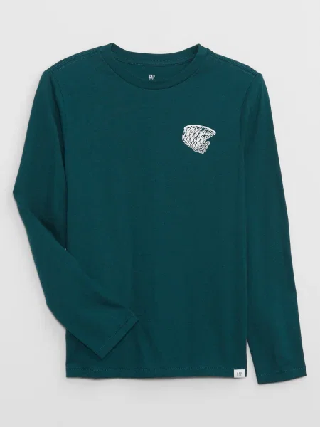 Tricou copii Gap verde