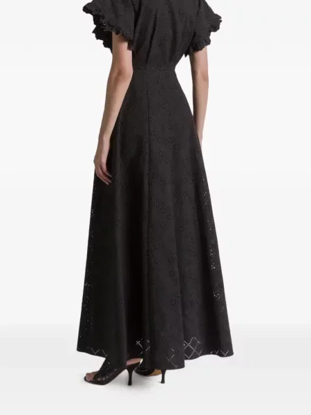 Rochie Alberta Ferretti cu volane de costum negru