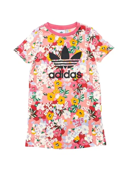 Dětské košilové šaty Adidas růžové