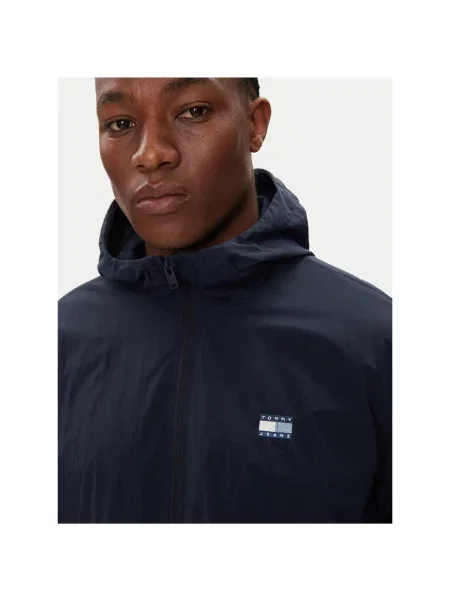 Větrovka Tommy Jeans modrá