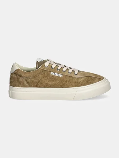 Stepney Workers Club sneakersy zamszowe Dellow 02 Cup Geo-Merged zielony