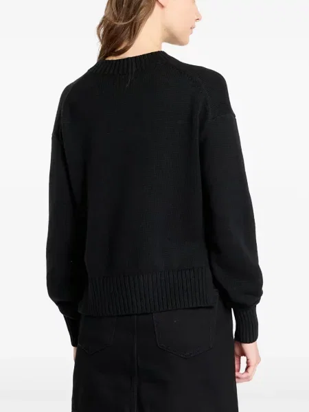 Pulover Calvin Klein cu autograf negru