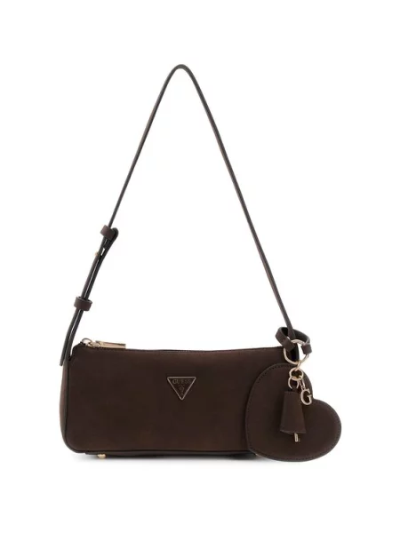 Τσάντα Guess Isobel Mini καφέ