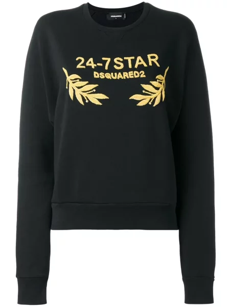 Hanorac Dsquared2 cu autograf negru