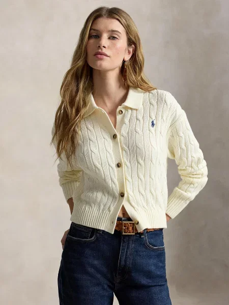 Polo Ralph Lauren Kardigán krémová