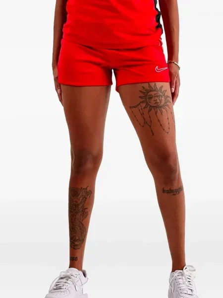 Pantaloni scurți Nike alergare cu talie înaltă în carouri albastru