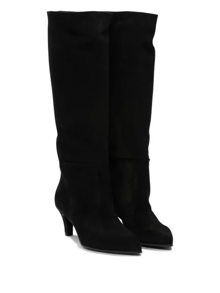 Велурени ботуши Strategia Shoes черно