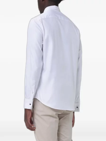 Cămașă Emporio Armani din poplin alb