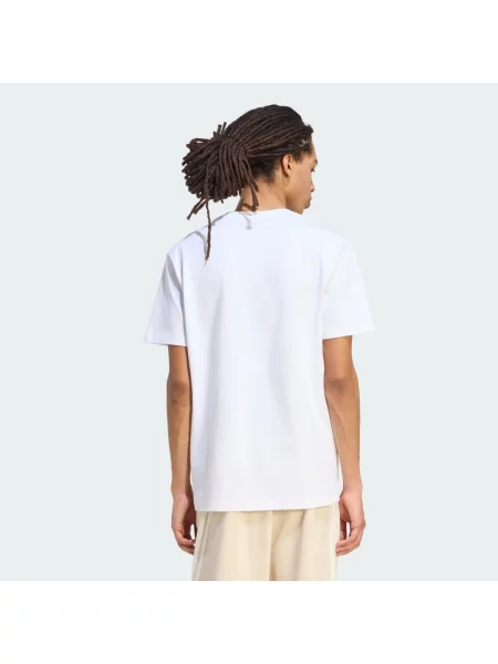KOSZULKA Z MAŁYM LOGO ADIDAS KIT biała