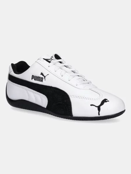 Puma Usnjene superge Speedcat LTHR bela