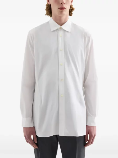 Cămașă Jil Sander din poplin alb