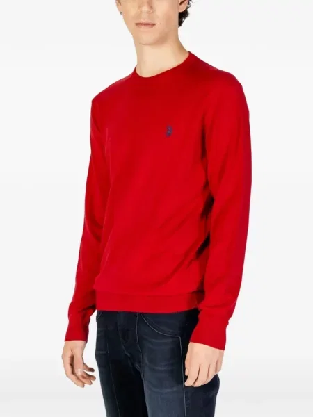 Pulover U.s. Polo Assn. cu broderie roșu