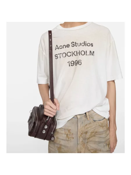 Koszulka Acne Studios z dżerseju biała