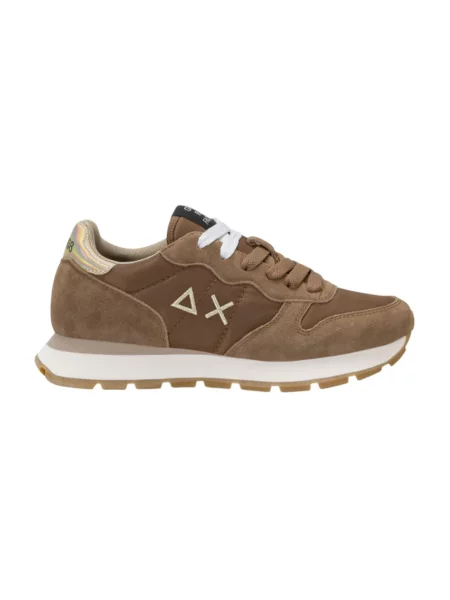 Sneakersy Sun68 brązowe