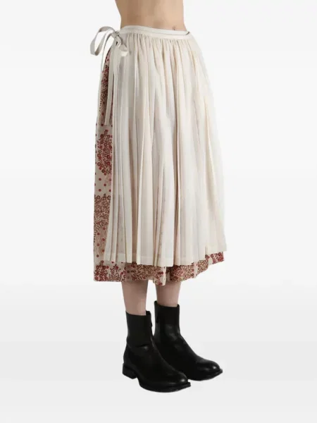 Πλισέ παντελόνι Comme Des Garçons Tao κομμένο λευκό