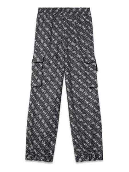 Guess Cargo stiliaus kelnės Cargo Fit juoda