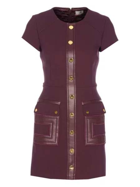 Rochie mini Elisabetta Franchi din crep roșu