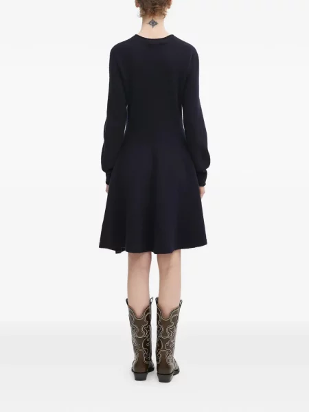Rochie maxi Lacoste lungă de costum albastru