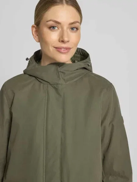 Parka z kapturem i z patką Camel Active oliwkowa
