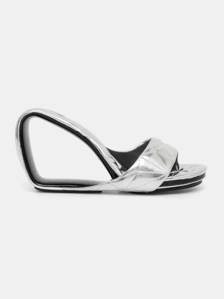 Klapki United Nude na koturnie szare