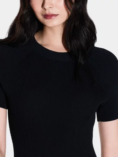Платье миди Armani Exchange черное