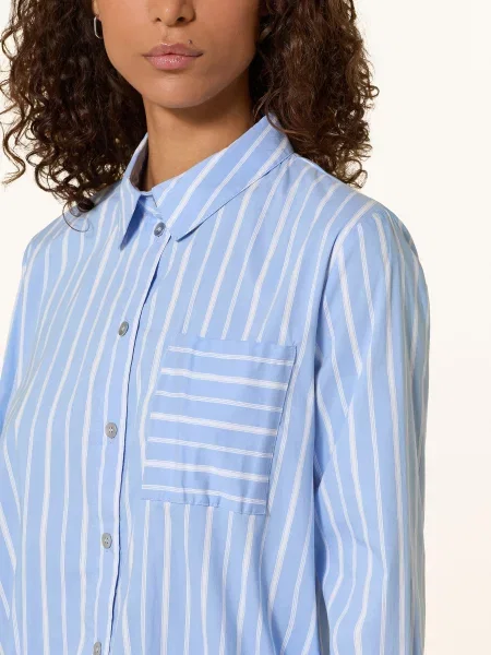 Cartoon Koszula blau biała