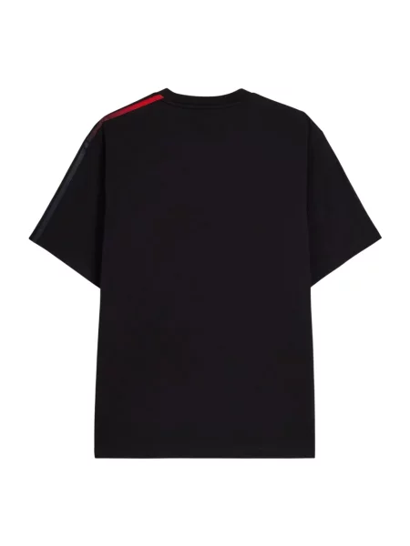 T-shirt Gradient Stripes Short Sleeve T-Shirt Black M czarna