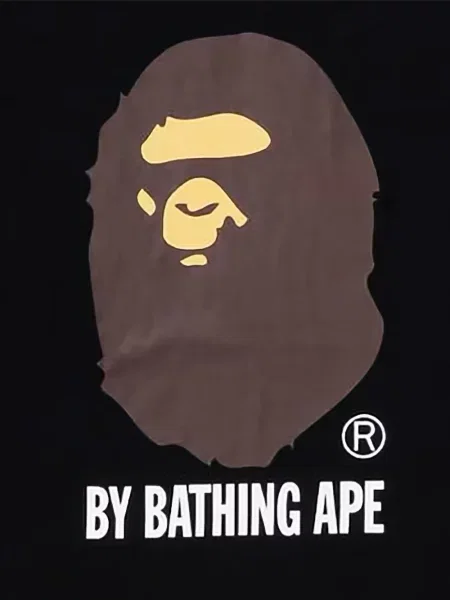 Hanorac A Bathing Ape® cu imagine negru