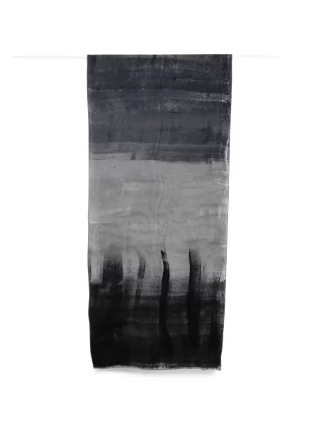 Fular Avant Toi cu imagine cu imprimeu abstract negru
