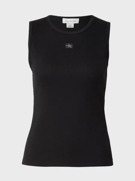 Дитячий топ Calvin Klein Jeans чорний