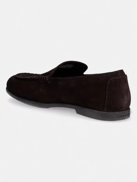 Calvin Klein férfi velúr mokaszin LOW PROF LOAFER SU barna