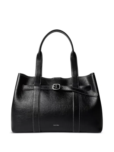 Csatos kézitáska Calvin Klein fekete