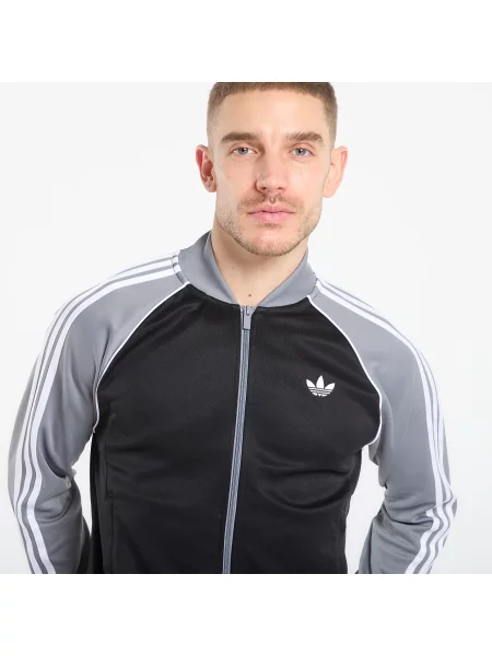 Φούτερ adidas Sst Track Top Black/ Grey/ White L λευκό