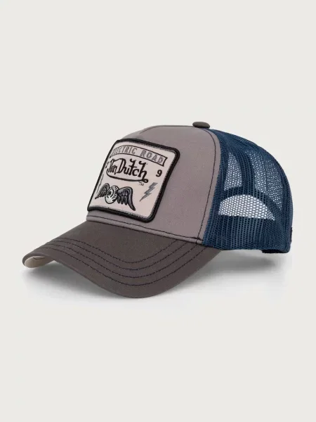 Von Dutch czapka z daszkiem z bawełną fioletowa