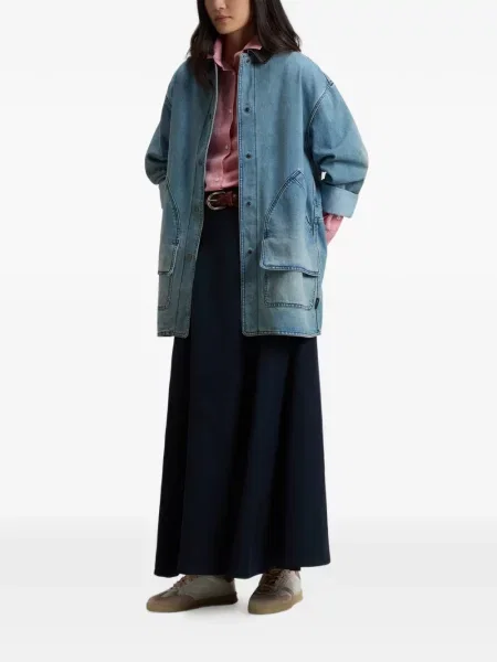 Gulerat geacă de blugi Woolrich albastru