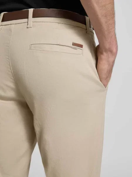 Spodnie materiałowe o kroju slim fit z odpinanym Model „Marco” Jack & Jones beżowe