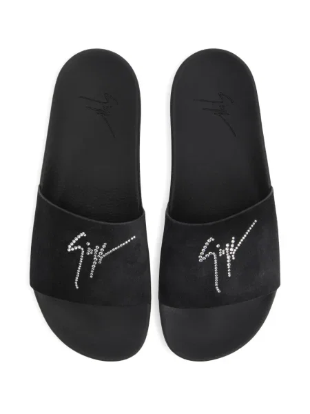 Sandale Giuseppe Zanotti de cristal negru