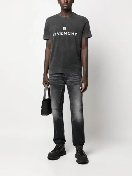 Blugi drepți Givenchy negru