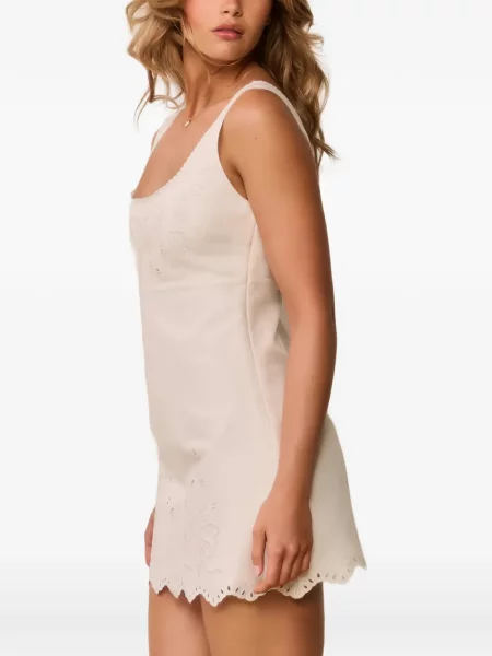 Rochie mini Loveshackfancy alb