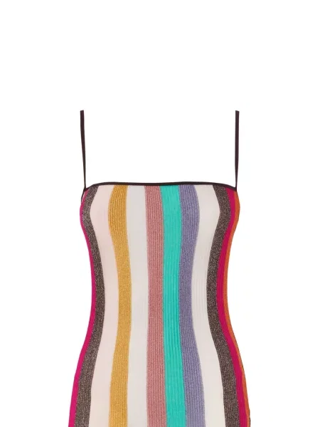 Prugasta odgovarati mini haljina Missoni plava