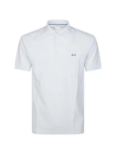 Tricou polo Sun68 cu broderie alb